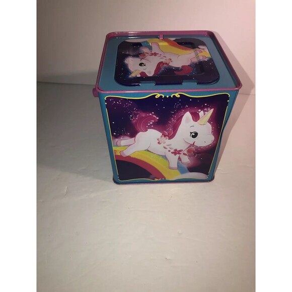Jack In The Box Unicorn Pop & Glow Schylling Light Up Works Great Read - Picture 5 of 11